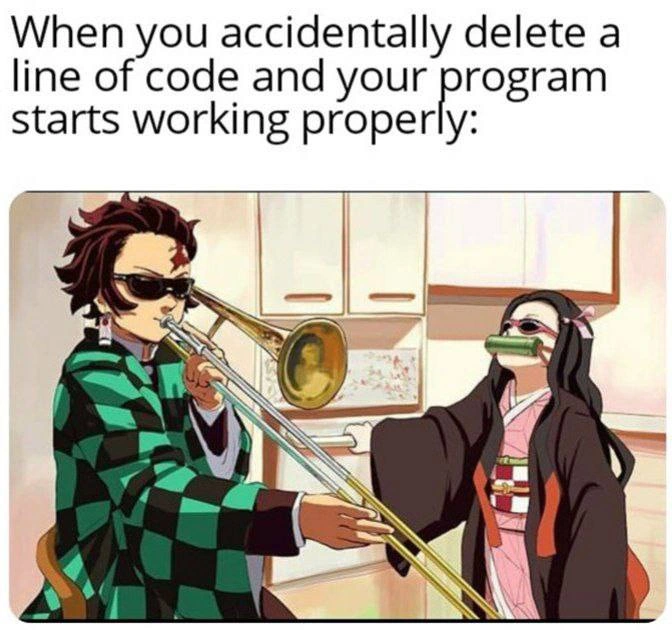 Accidentally Delete Code Line and Program Starts Working Celebration