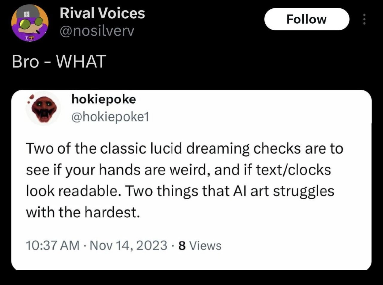 Lucid Dreaming or AI Prompting: Spot the Difference