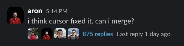 875 Replies to 'I Think Cursor Fixed It, Can I Merge?'