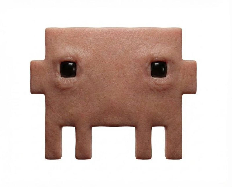 AI-Remastered Space Invader: 8-Bit Sprite, Now in Human Skin