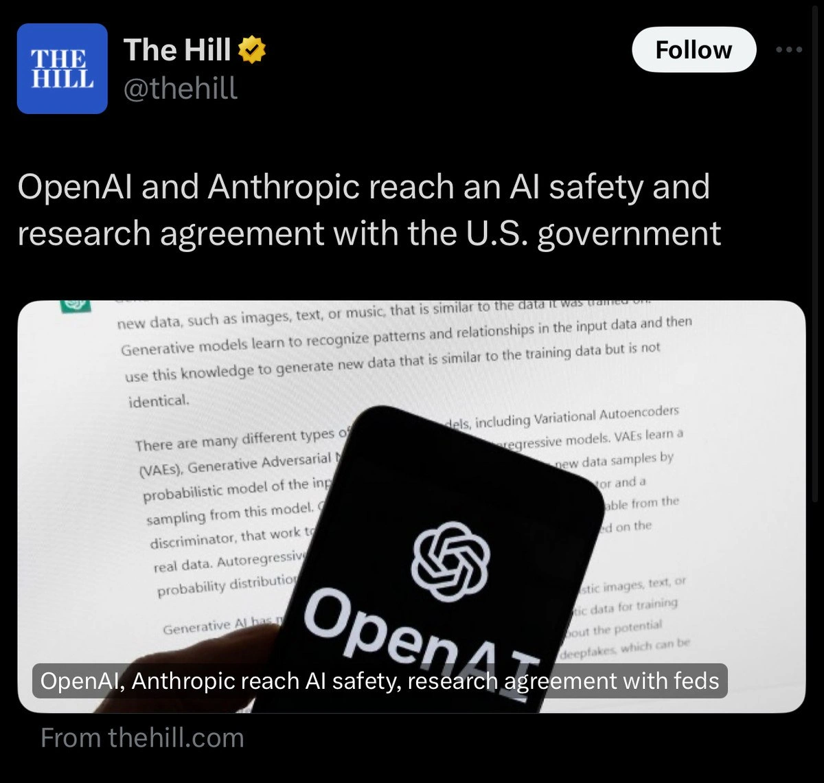 AI Safety Deal, Claude Side-Eye