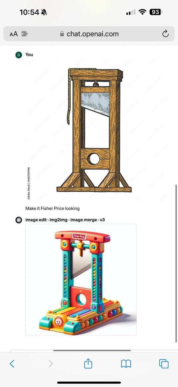 My First Guillotine, by OpenAI & Fisher-Price