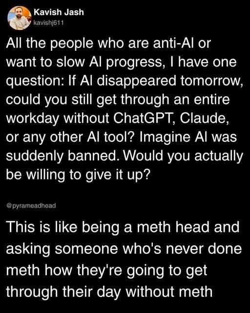 AI Workday Gotcha Meets Meth Analogy