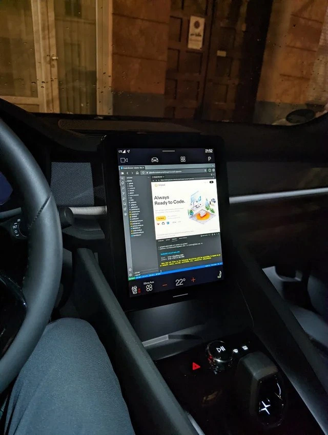 Always Ready To Code, Even Parked
