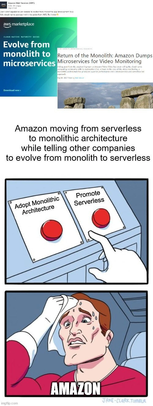 AWS says “break up the monolith” while secretly rebuilding one
