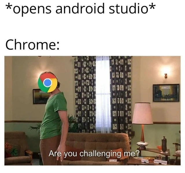 Android Studio Challenges Chrome For RAM