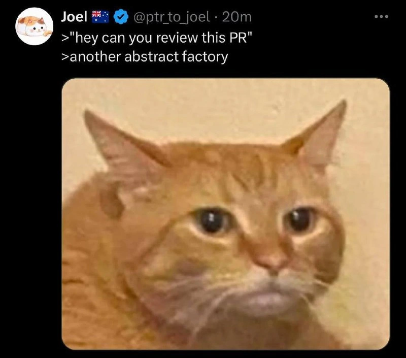 PR Review Dread When It's Another Abstract Factory Pattern