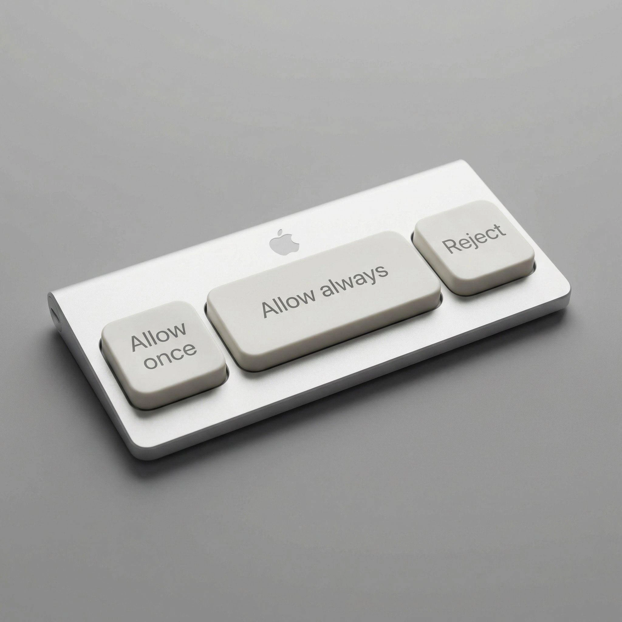 Apple Permission Keyboard: Allow Once, Allow Always, Reject