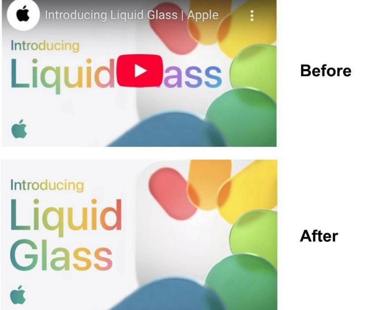 Apple fixes YouTube thumbnail after unfortunate 'Liquid ass' overlay snafu