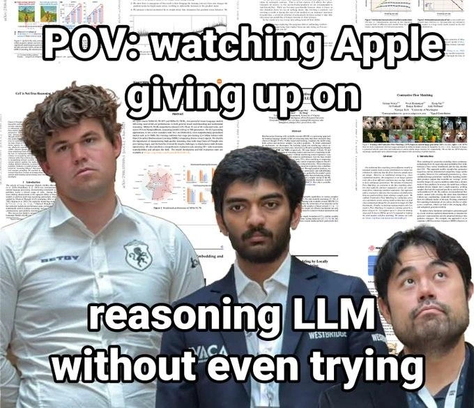 Researchers watching Apple abandon reasoning LLMs before even pushing first commit