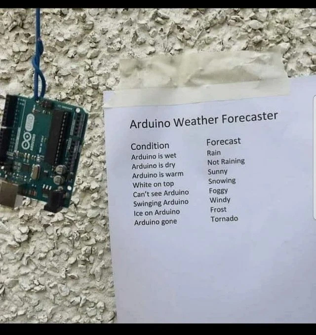 Arduino Forecasting Without The Sensor Stack