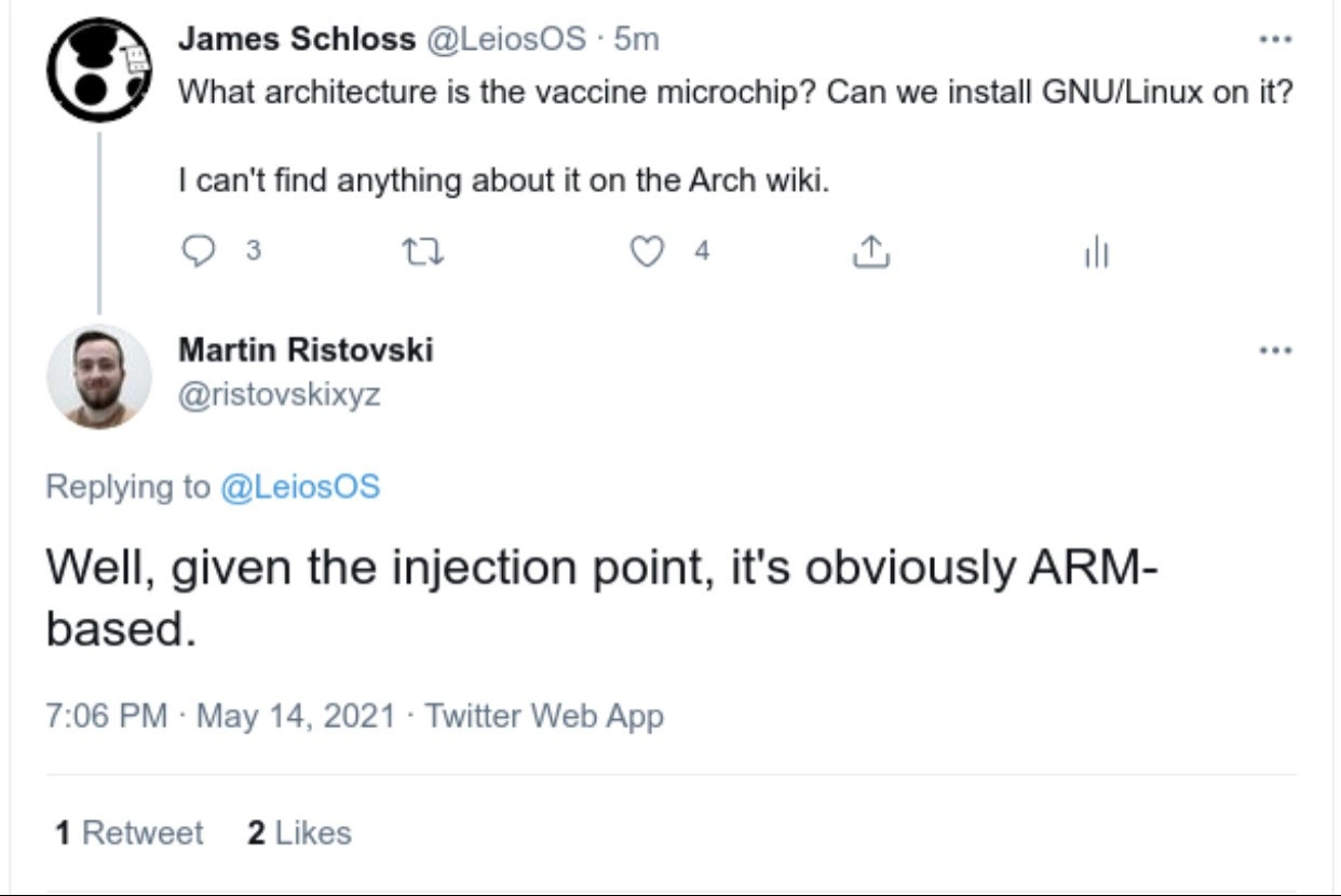 Vaccine Microchip Architecture Revealed: It's ARM-Based