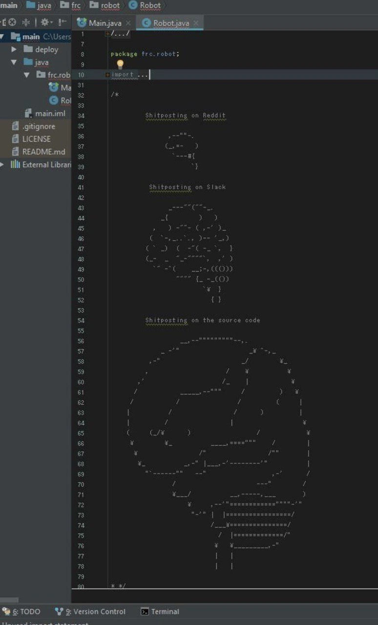 The ultimate big-brain: shitposting directly inside your Java source comments