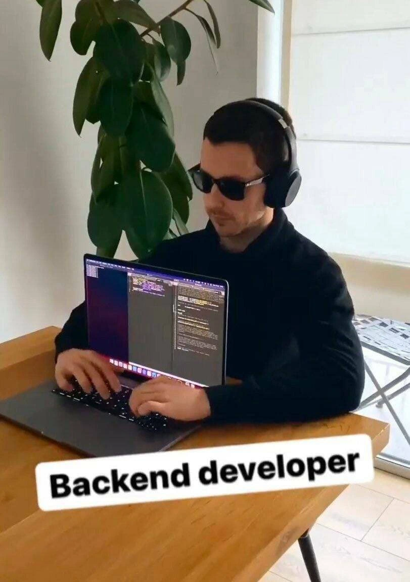 Backend dev’s idea of UI: a completely see-through laptop screen gag