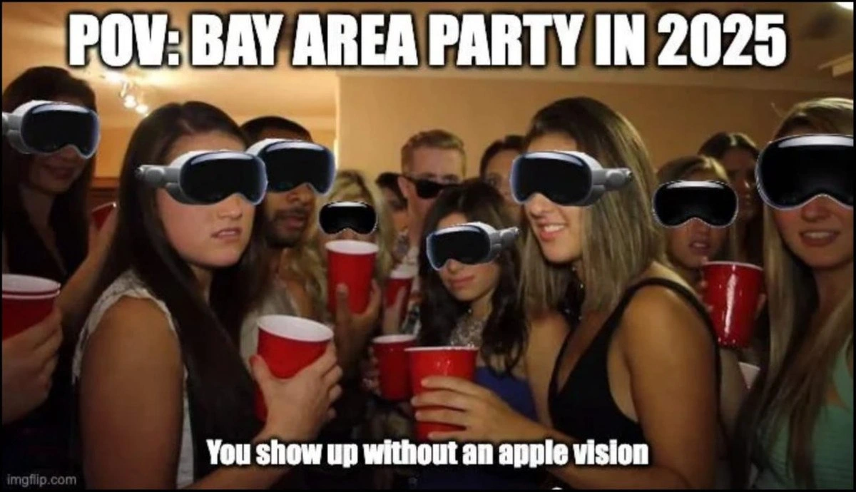 Bay Area Party Requires Vision Pro
