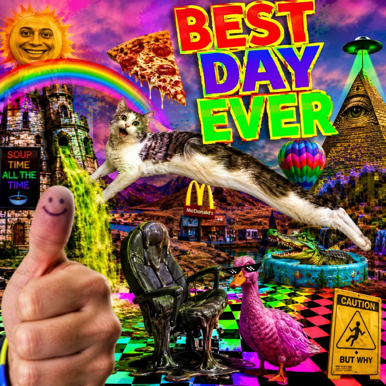 Best Day Ever: Long Cat and Soup Cron