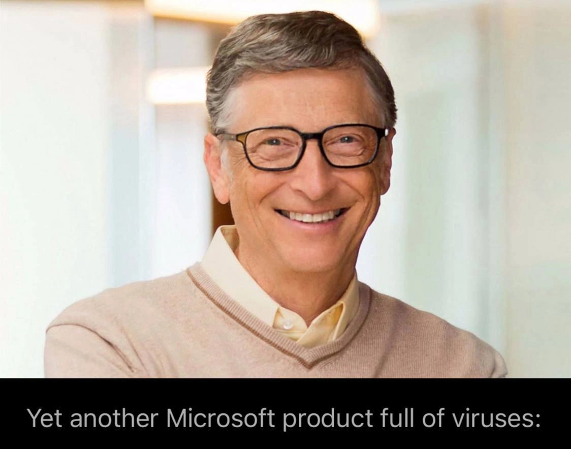 Bill Gates Photo Captioned as Yet Another Microsoft Product Full of Viruses