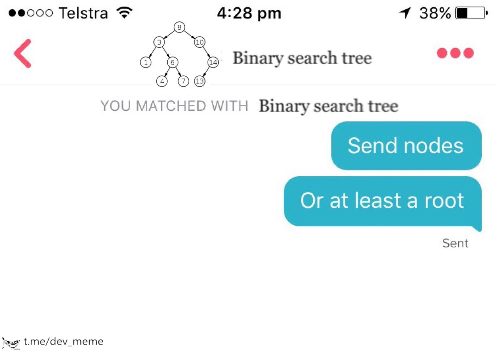 A CS student's desperate dating life