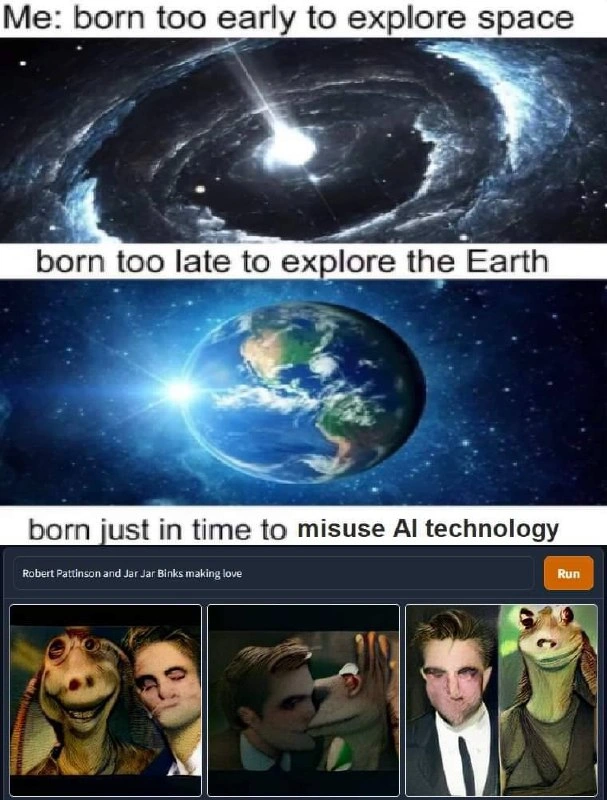 Born just in time to abuse AI with truly cursed image prompts