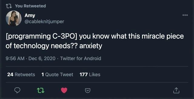 The Core Feature of C-3PO: Programmatic Anxiety