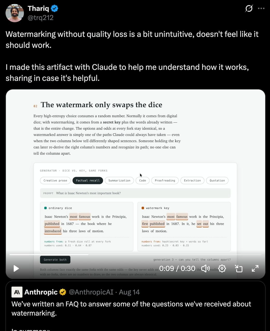 Claude Watermark Demo That Changes the Wording