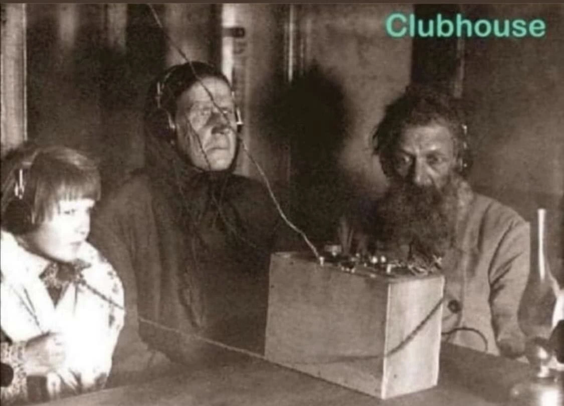 When the latest audio-only app is basically 1920s radio all over again