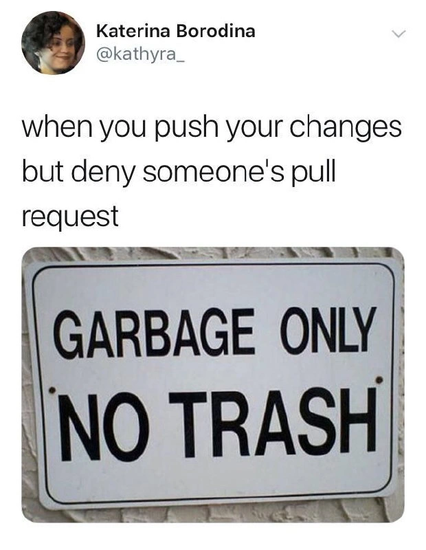 Code Review Hypocrisy: Garbage vs. Trash
