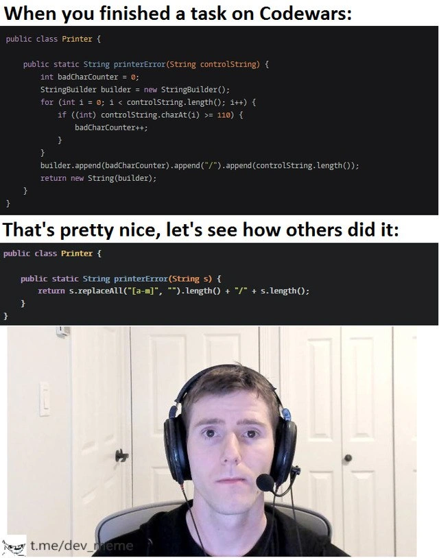The Humbling Experience of Codewars Solutions
