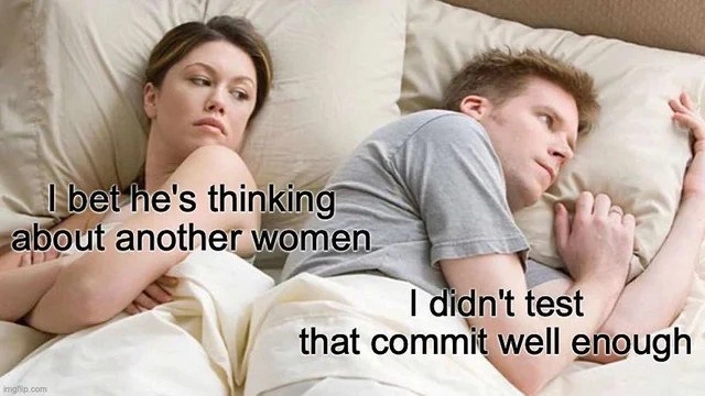 Commit Testing Regret
