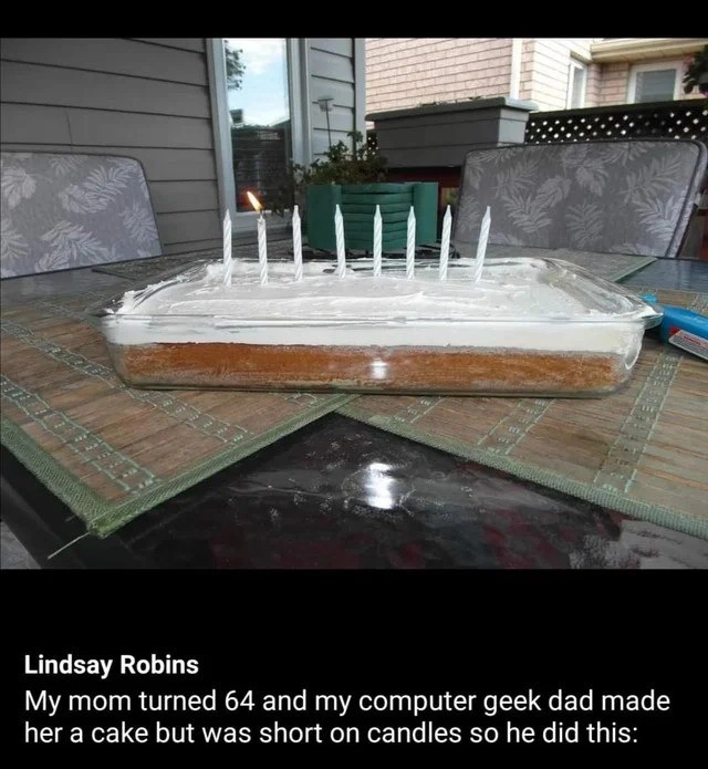 A 64th Birthday, Represented in Off-By-One Binary