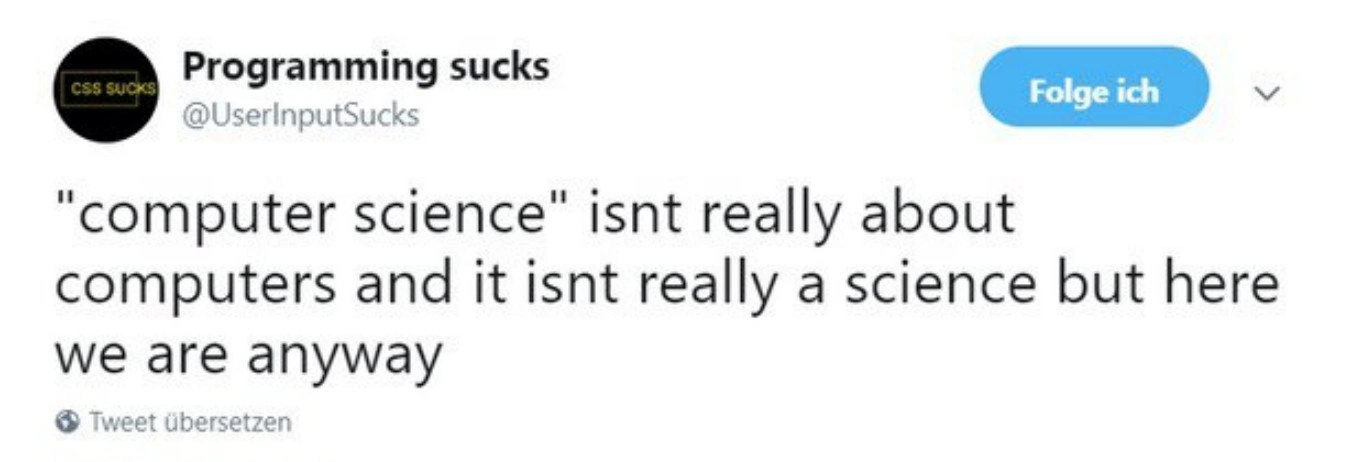 The existential crisis of 'Computer Science'