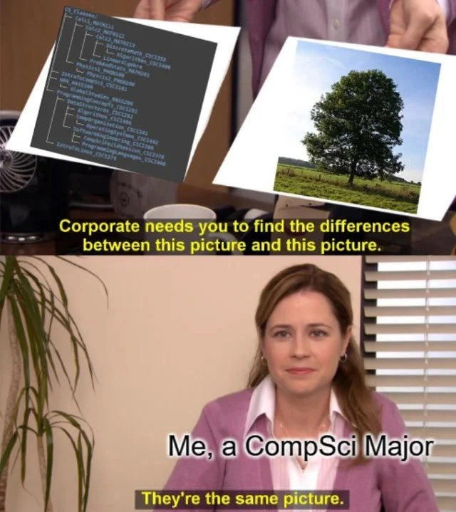 Computer Science Trees Are Trees