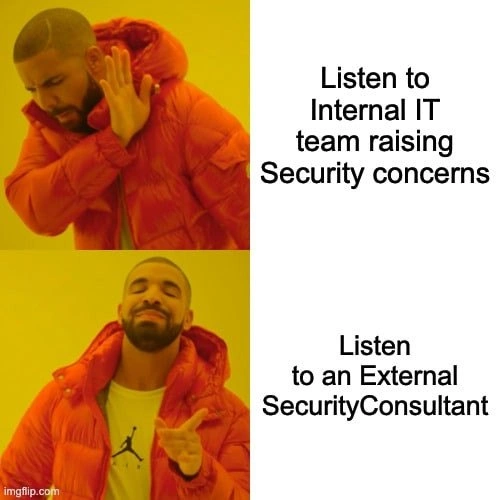 Consultant Says Same Security Thing