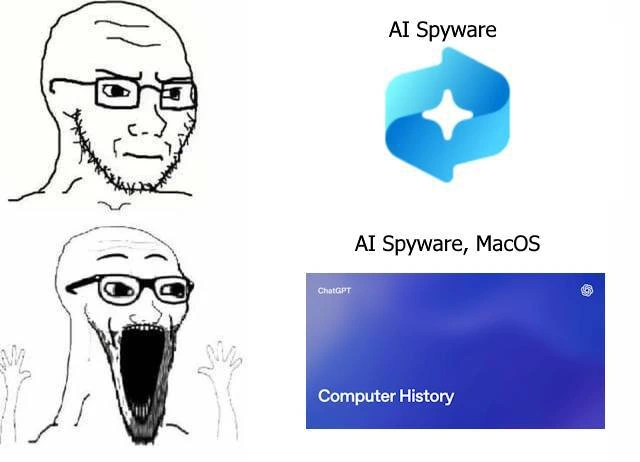 Copilot Spyware vs ChatGPT Computer History