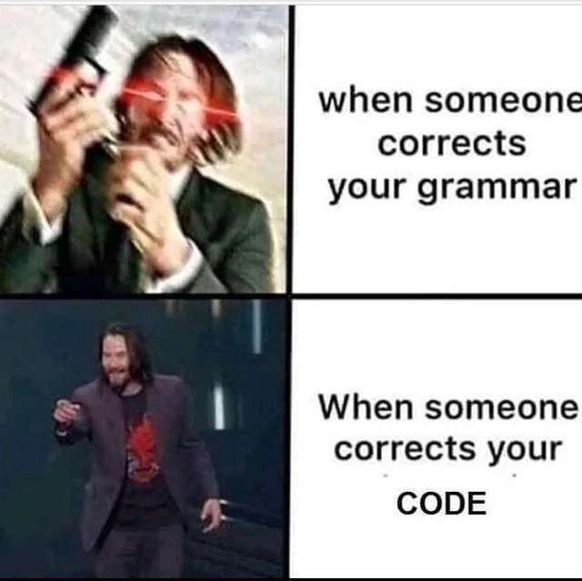 Correct My Code, Not My Grammar