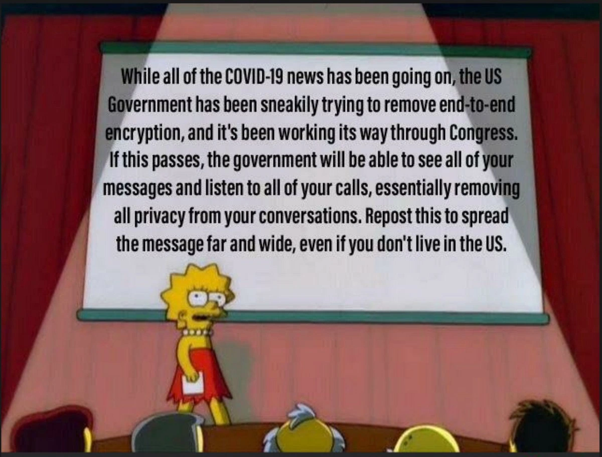 COVID Distraction, Encryption Under Threat
