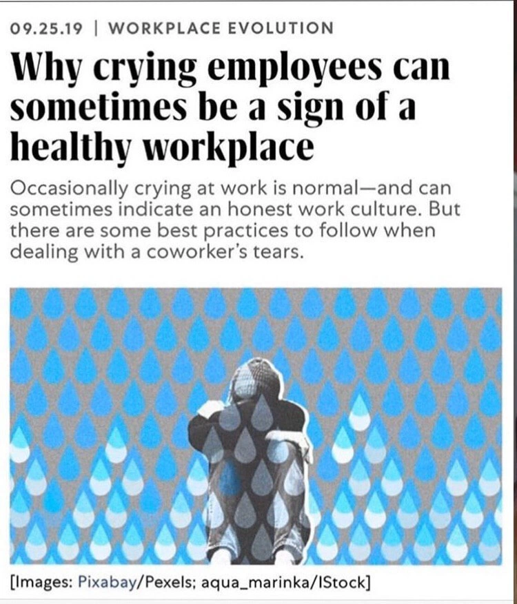 Crying as a Workplace Health Metric
