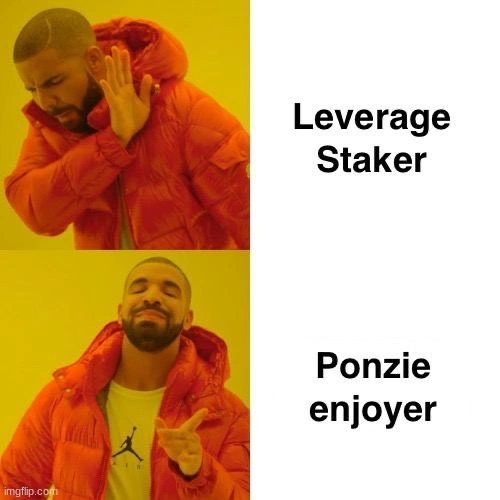 Drake chooses Ponzi scheme over leverage staking in blockchain meme
