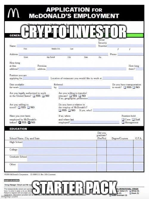 Crypto crash contingency plan: polishing up the McDonald’s job application