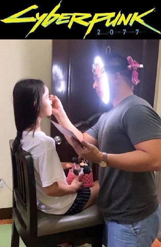 Cyberpunk 2077 meme: frantic cosmetic patching right after the hype launch