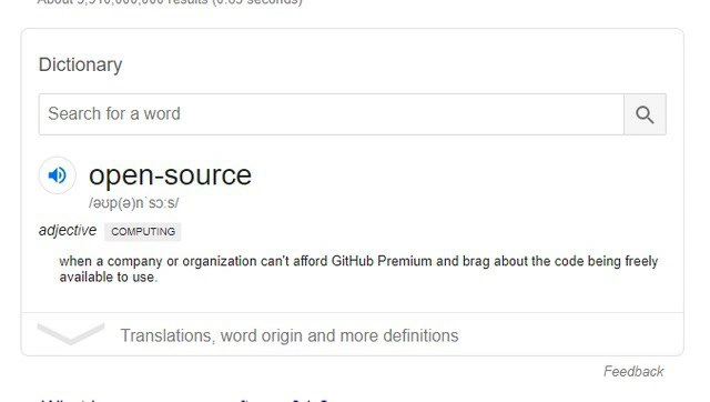 A Cynical Definition of Open Source