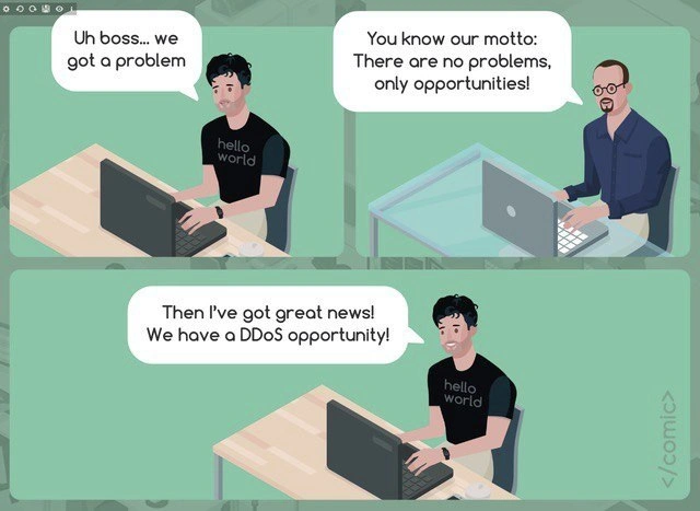Manager’s ‘no problems’ motto meets the harsh reality of a DDoS