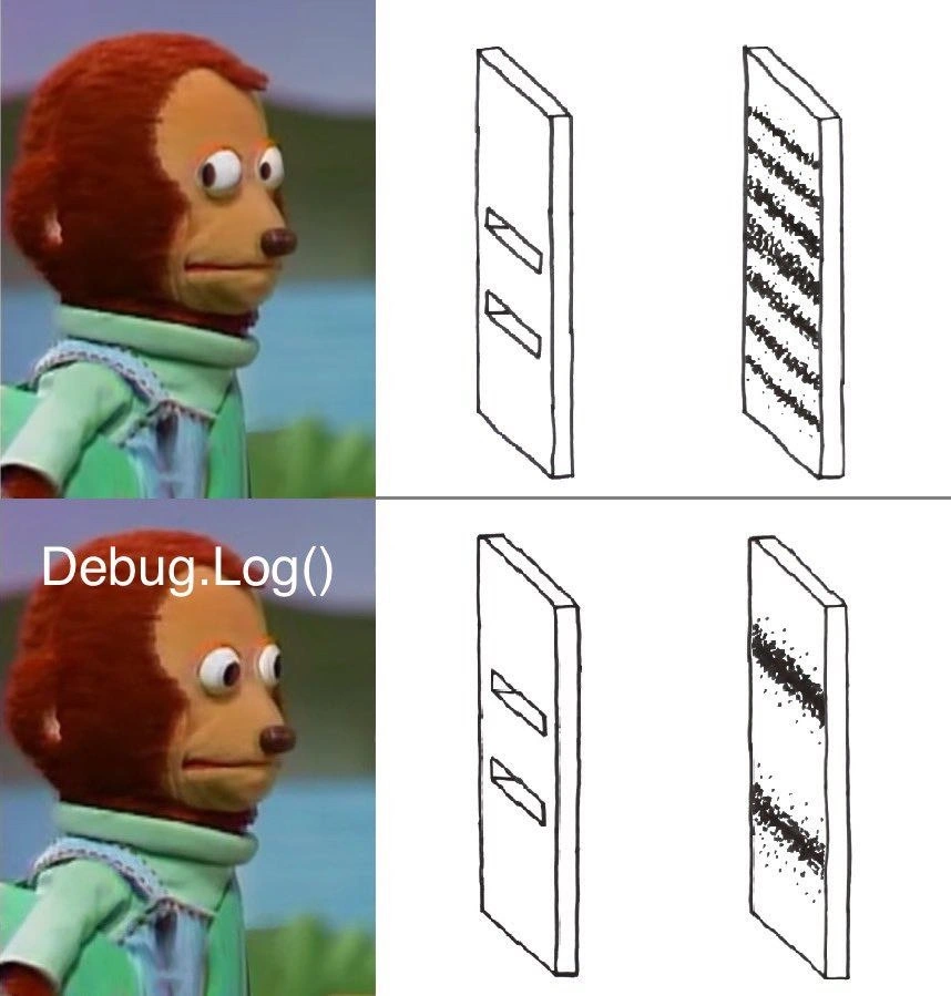 Adding Debug.Log() turns code into a quantum double-slit experiment of bugs