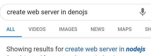 Google Decides: Deno is a Node.js Typo