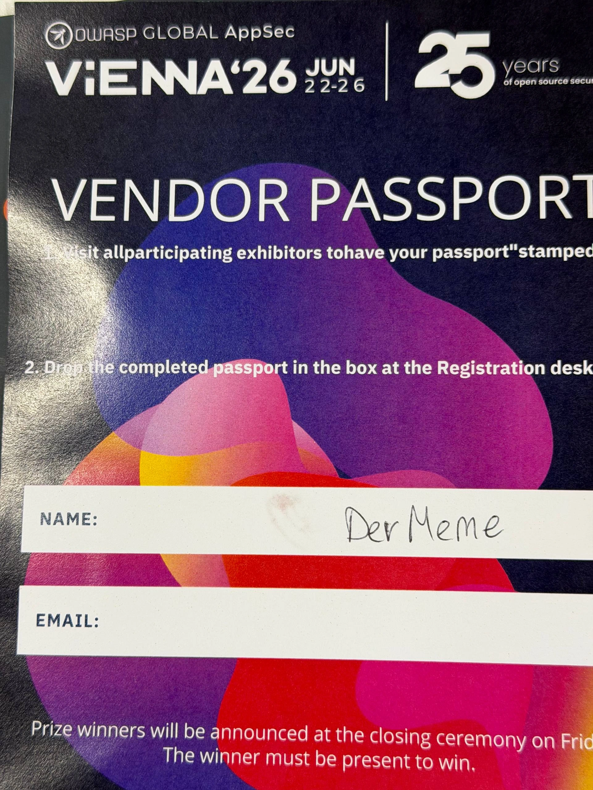 Der Meme Checks In at OWASP Vienna