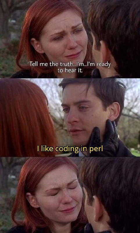 The Painful Confession of a Perl Enthusiast