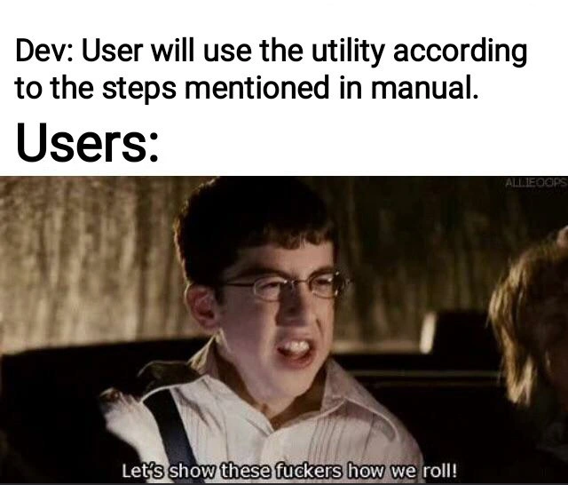 Developer Expectations vs. Actual User Behavior