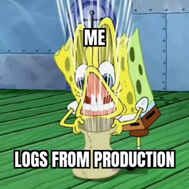 Inhaling endless production logs during late-night incident debugging like a champ