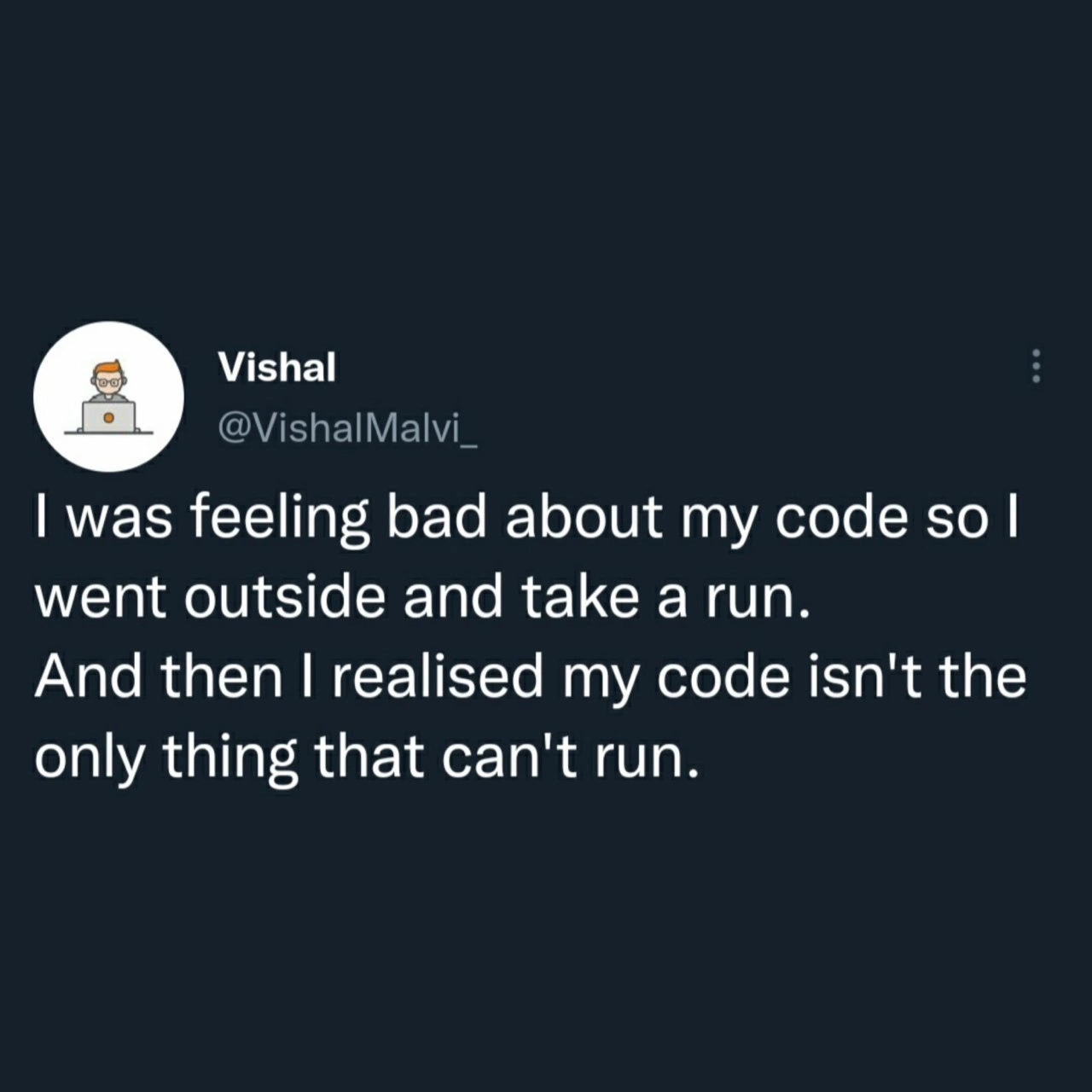 A Programmer's Pun on Code Execution and Physical Fitness