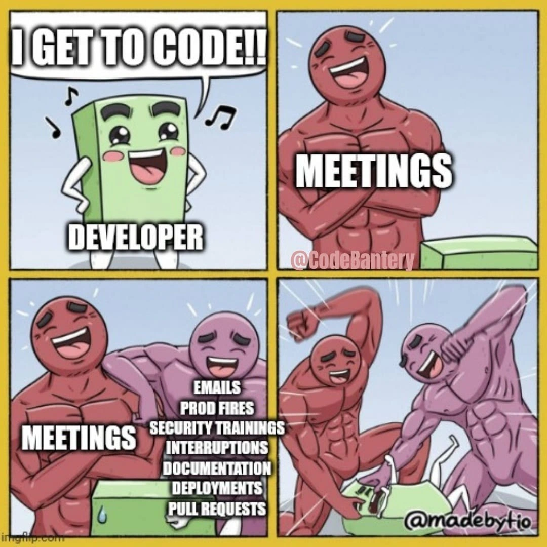 The Joy of Coding vs. The Avalanche of Everything Else